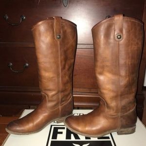 Frye Melissa Button Boots Size 8.5 **extended calf